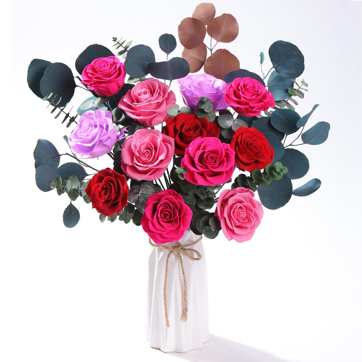 lovenfold Flowers for Delivery,Preserved Flowers Bouquets,Purple Rose Bouquets That Last 1-3 Years,Birthday Flowers Gifts for Women Mom Grandma Wife Friends