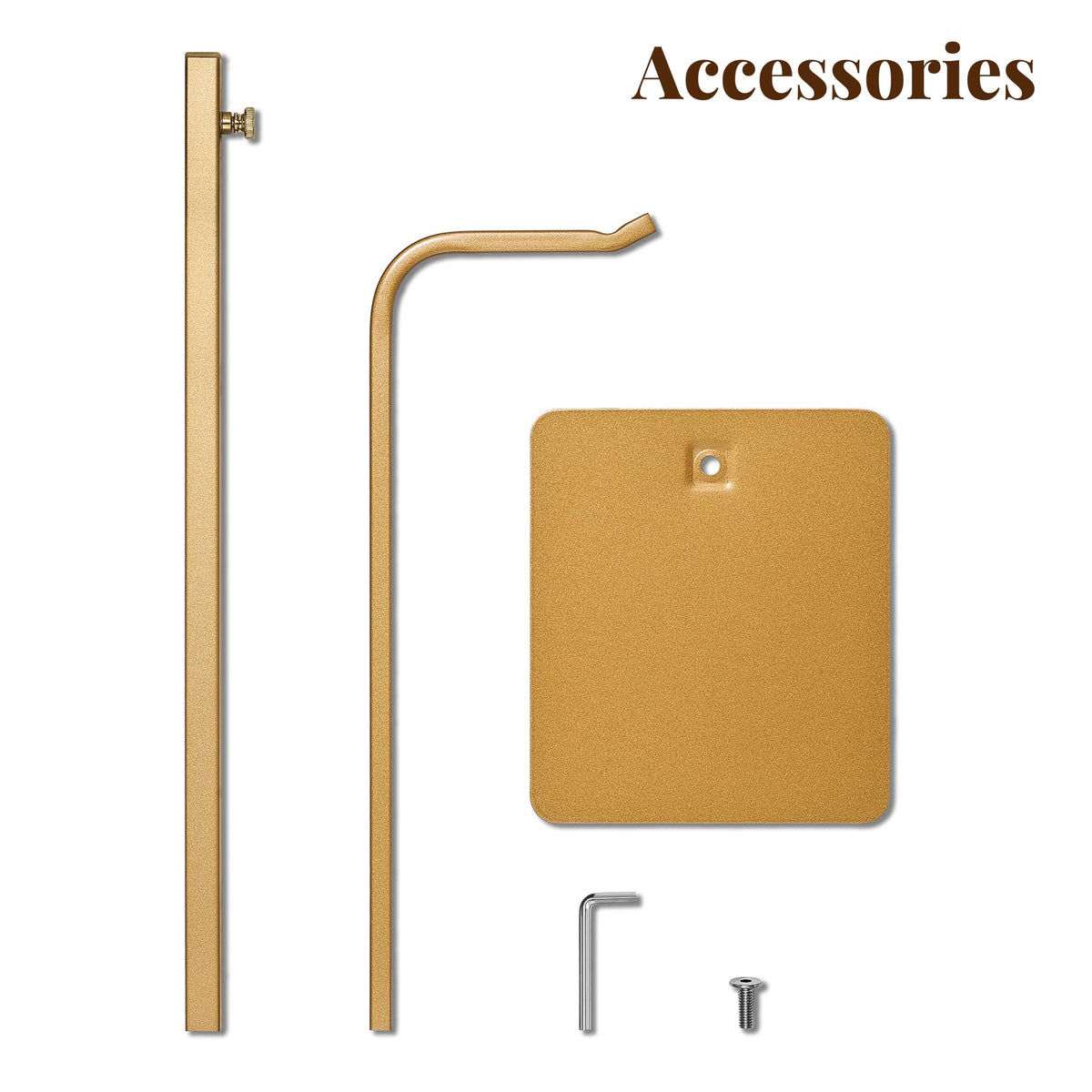 niffgaff 4 Pack Adjustable Purse Holder: Handbag Display Stand, Hanger Rack for Bags, Purses and Wreaths, Tabletop Closet Desk Retail Vendor Display Stand, Gold