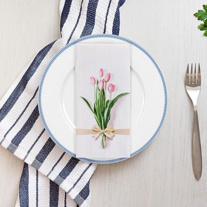 200 Pack Disposable Guest Towels Soft and Absorbent Linen Feel Paper Hand