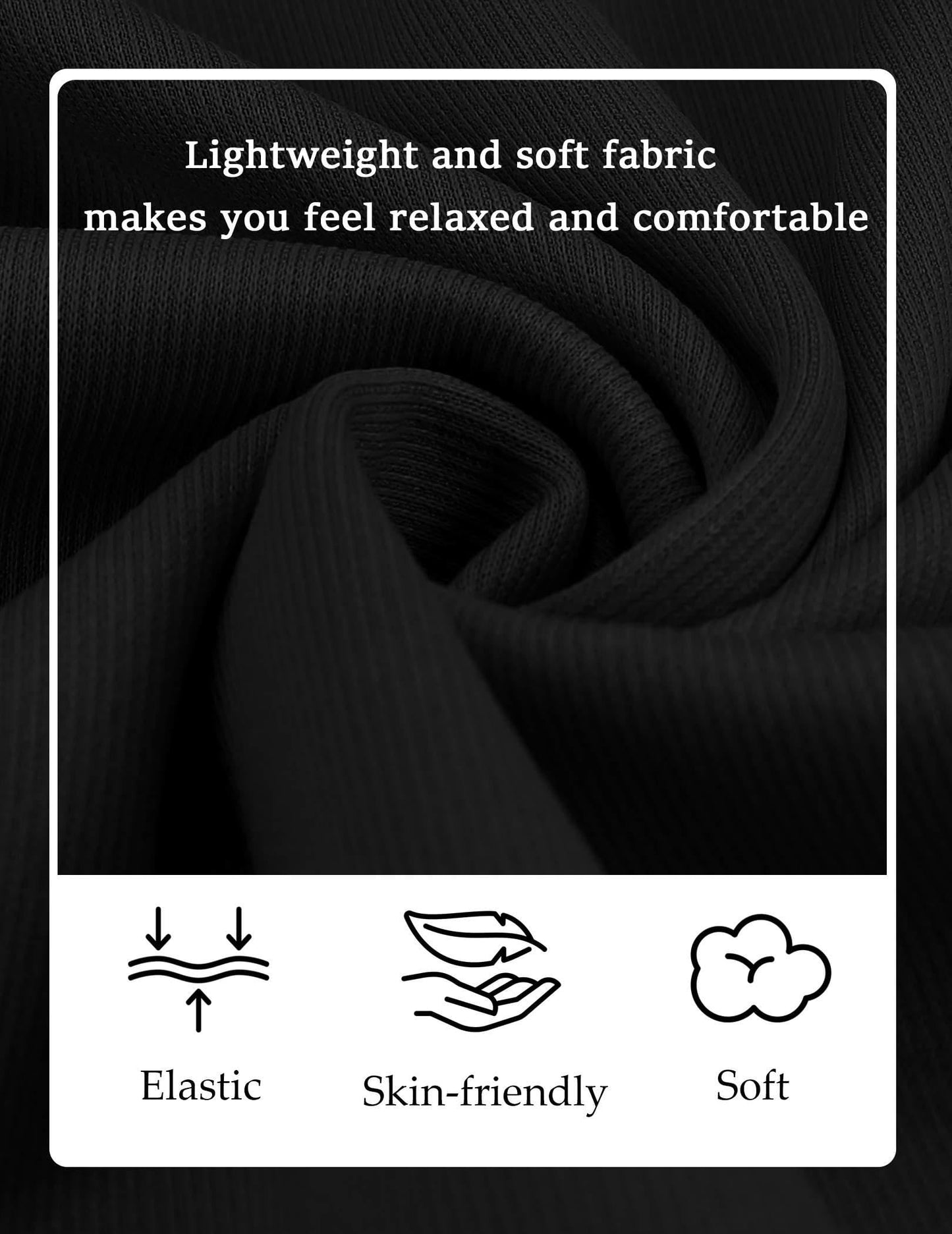 COOFANDY Men's Knit Hoodie Pullover Hipster Hip Hop Long Sleeve Drawstring Hooded Sweatshirts Long Sleeve Black