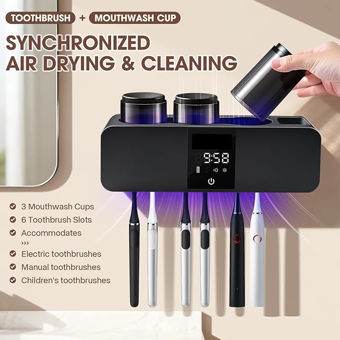 3 in 1 Toothbrush Cleaner Holders