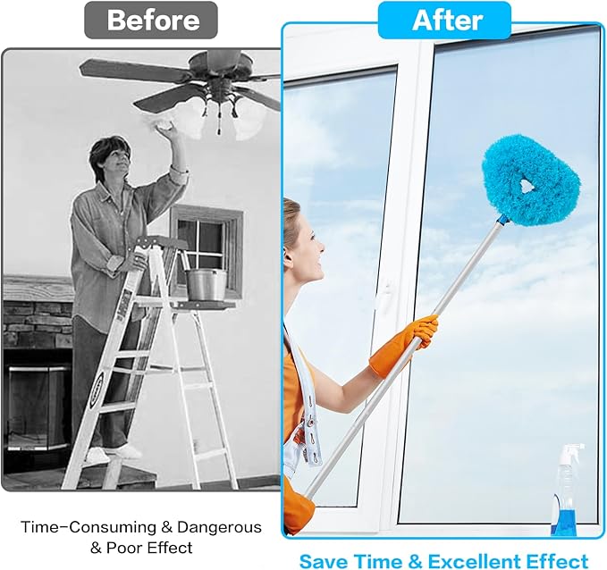 Ceiling Fan Cleaner Duster Reusable Microfiber Ceiling Fan Blade Cleaner