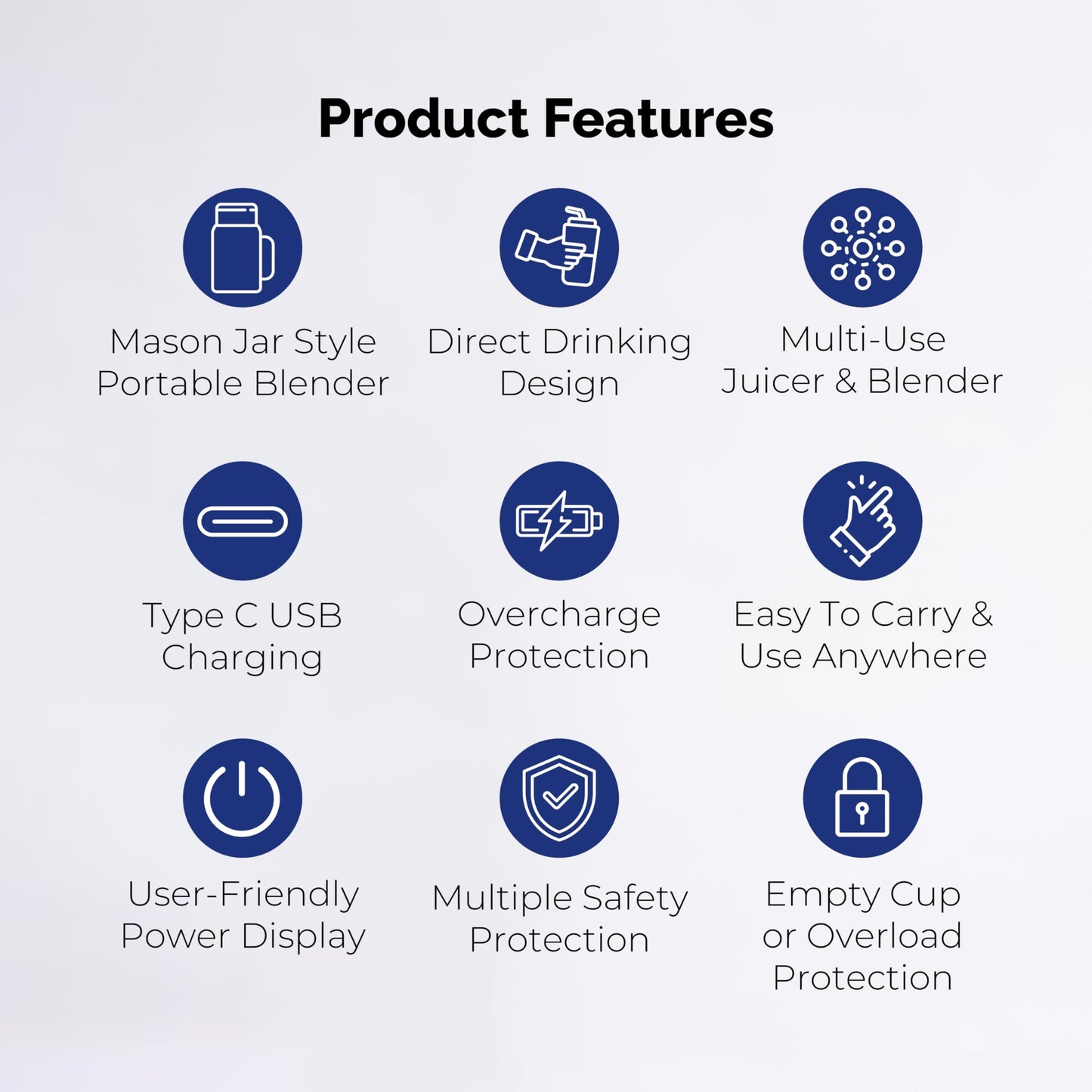 Personal Portable Blender For Shakes & Smoothies, Leakproof & Stylish Portable Mason Jar Shaker, Rechargeable Mini Blender with 10-Blade Blending System 14oz, Pink