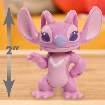 Just Play Disney Stitch Collectible Figure Set with Accessories, 11-Pieces, 5 cm Figurines, Includes Stitch, Lilo, Angel, & Scrump, Collectible Toys, Home Decoration, Kids Ages 3