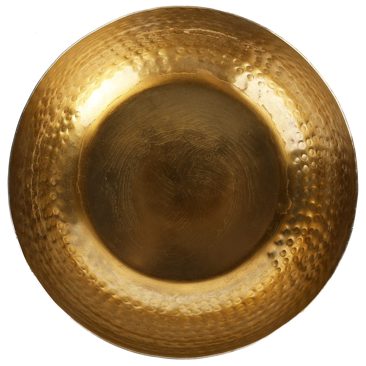 MyGift Black Metal Hammered Decorative Bowl for Home Decor with Gold Interior, Art Deco Style Centerpiece Table Decoration and Coffee Table Decor - Handcrafted in India (Dia 7.6 inches)