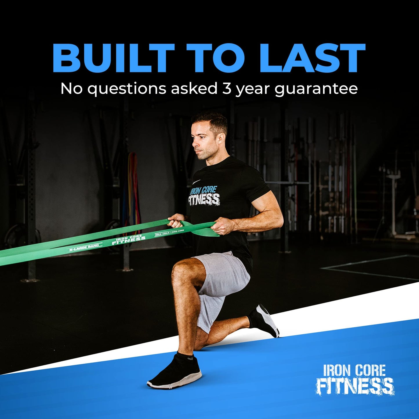 Pull Up Assistance Resistance Bands - Long Loop Power Bands for Men and Women - Strength Power Flexibility Training at Home & Gym - Ebooks & Workout Chart Included by Iron Core Fitness