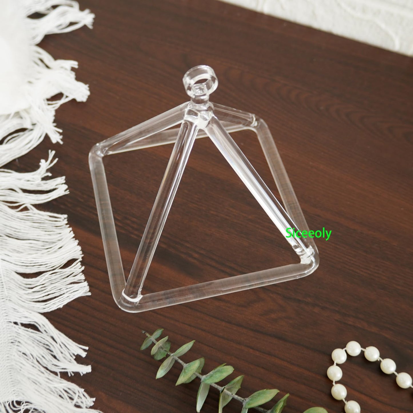 Siceeoly 5 Inch Clear Quartz Crystal Singing Pyramid Healing Musical Instrument For Sound Healing Meditation With Crystal Singing Bowl Striker