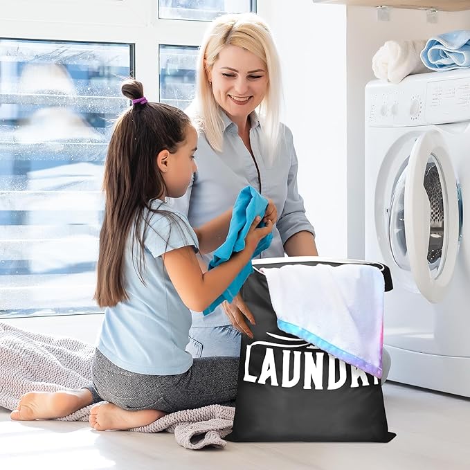 Fiodrimy 2 Pcs Large Travel Laundry Bags