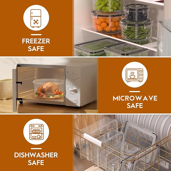 40 PCS Food Storage Containers