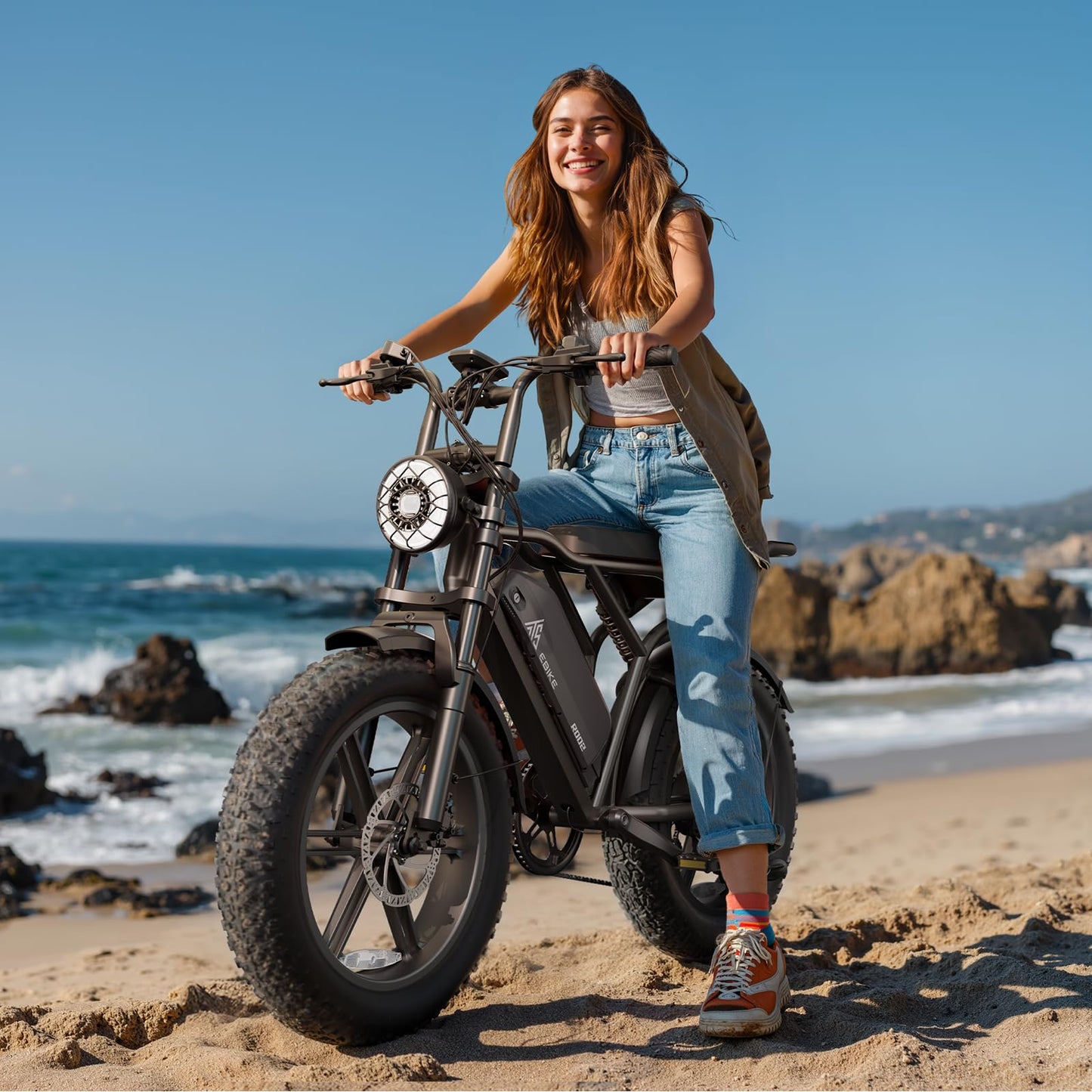 TST Electric Bike for Adults 1500W Peak 20" Fat Tire All- Terrain E-Bike 60 Miles Electric Dirt Bike - 48V 15 AH Battery Tested to Safety Tested to UL 2849 Powered Electric Bicycle
