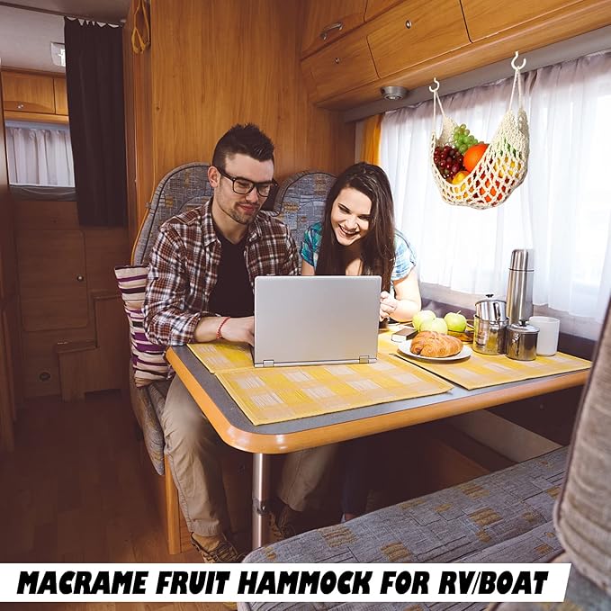 Hanging Fruit Hammock Under Cabinet