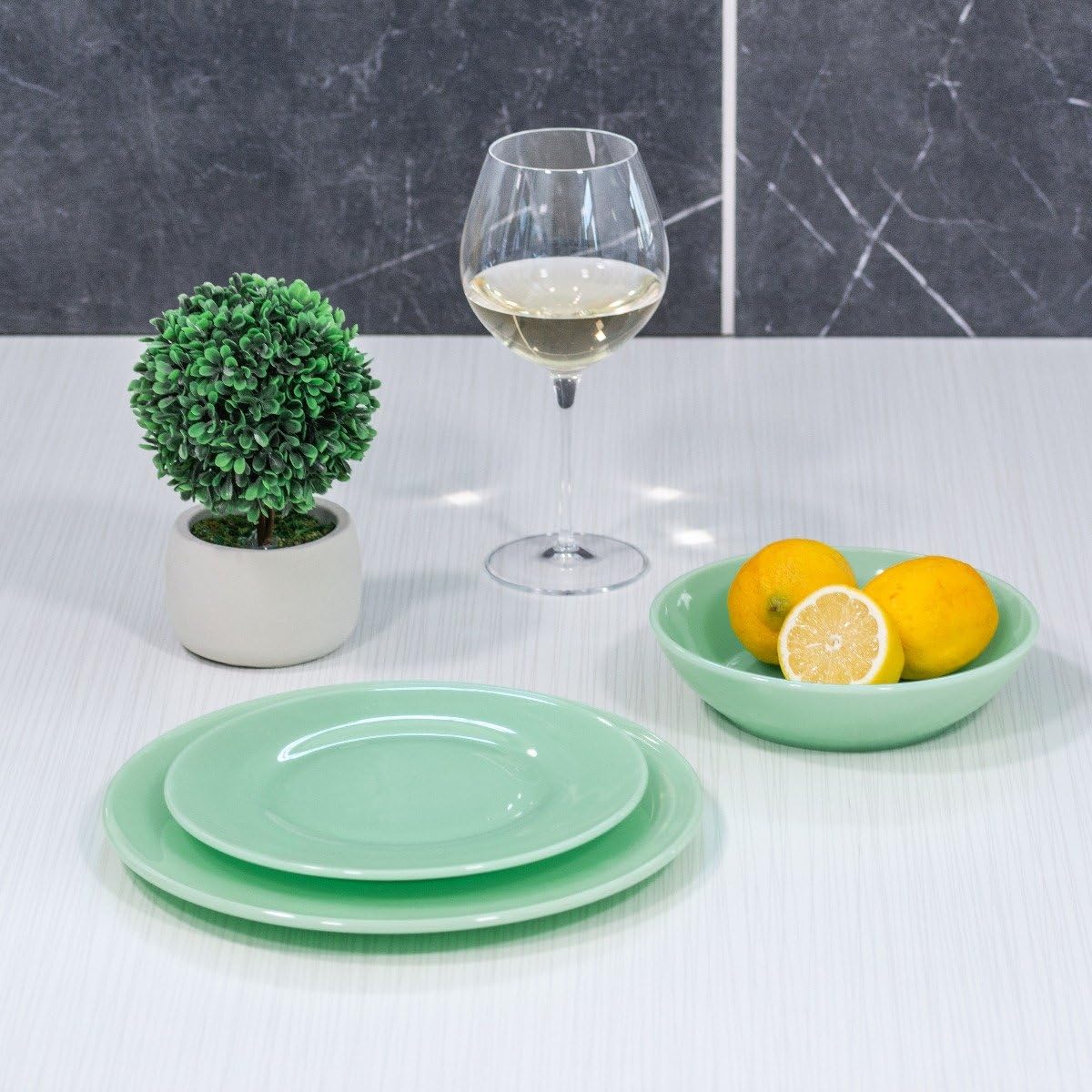 7-inch Jadeite Bowl by Mosser Glass