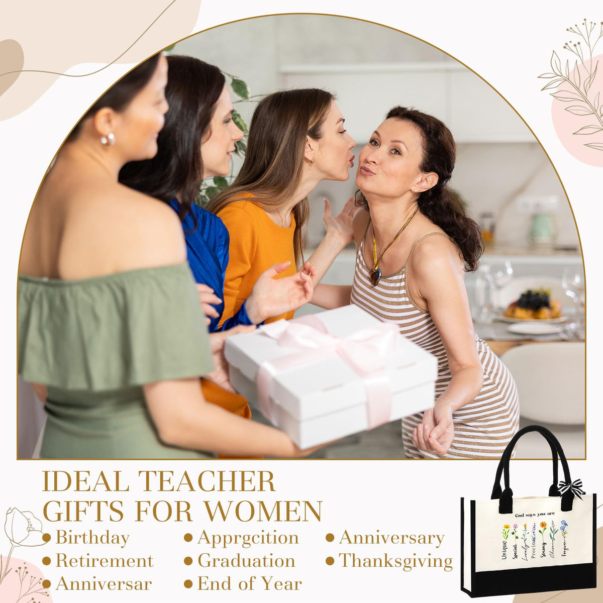 Sadnyy 7 Pcs Christian Easter Gifts Set for Women God Says You Are Faith Bible Religious Gifts Spiritual Inspirational Christmas Birthday Present for Women Friendship Faith Mom Sister Girl Coworker
