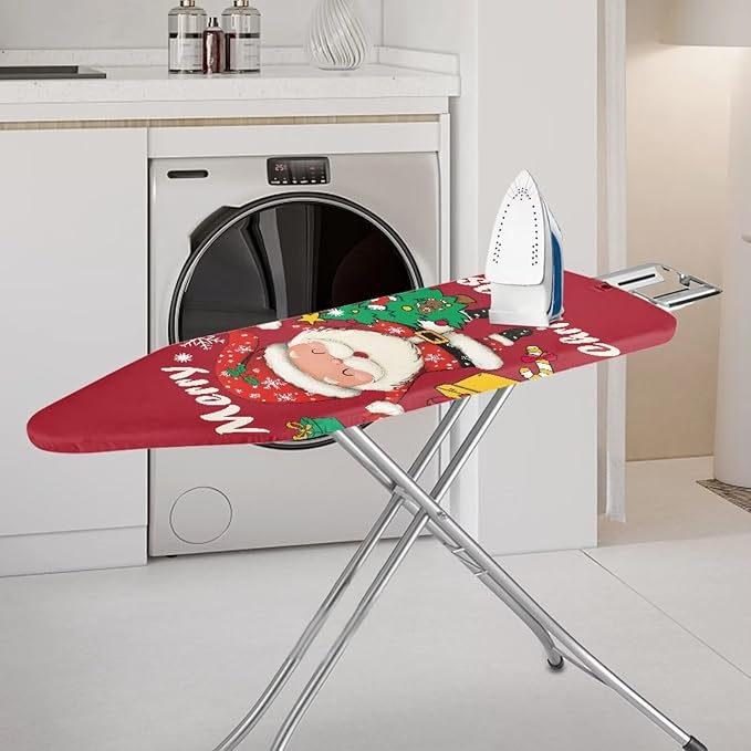 ZDCUSTOM Santa Claus Ironing Board Cover Standard Size 52"x13" Ironing Board