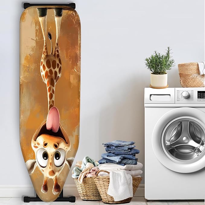 Nuxovilar Cartoon Giraffe Pattern Ironing Board Cover, 15 * 54inch, Fits Most