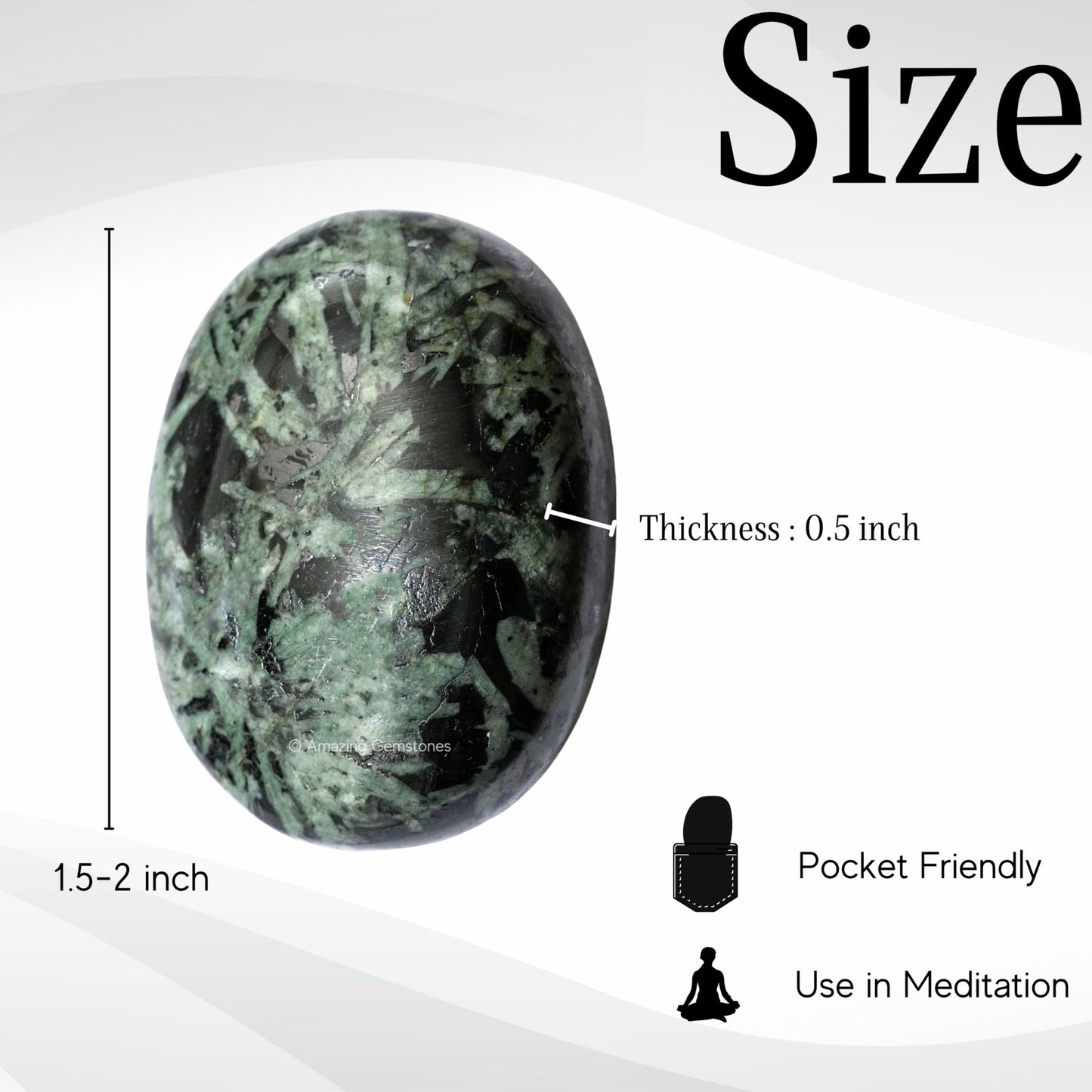 Amazing Gemstone Flower Stone Crystals and Healing Stones - Large Palm Stone Crystals Piedra - Crystal for Good Luck,Balanced Positive Energy,Meditation - Unique Stocking Stuffers and Birthday Gifts