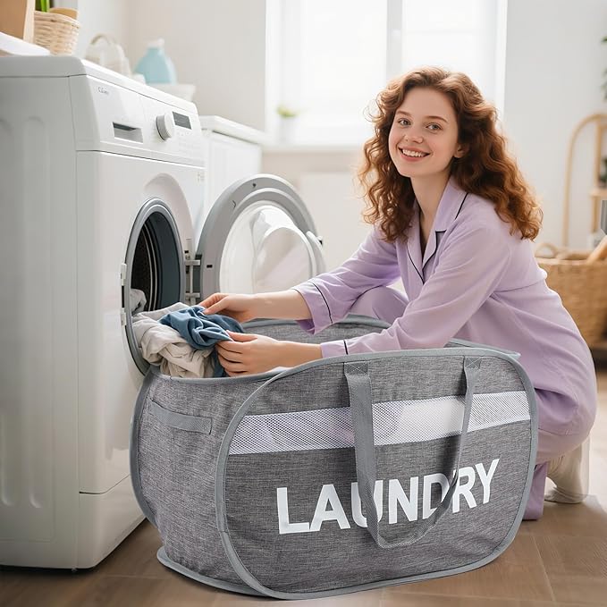 Collapsible Laundry Baskets, Foldable Clothes Hamper