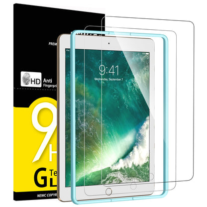 NEW'C 2 Pack Designed for iPad (A16) 11th Generation 2025, iPad 10th Generation 10.9 inches 2022 Screen Protector Tempered Glass, Bubble Free, Ultra Resistant (Easy Installation Frame)