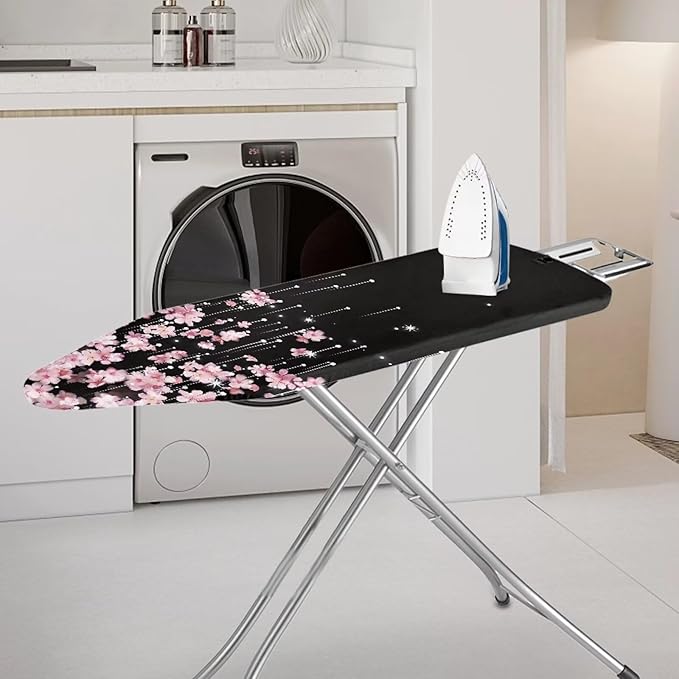 Ironing Board Cover, Soft Durable Elastic Edge & Hook and Loop Fasteners Stain