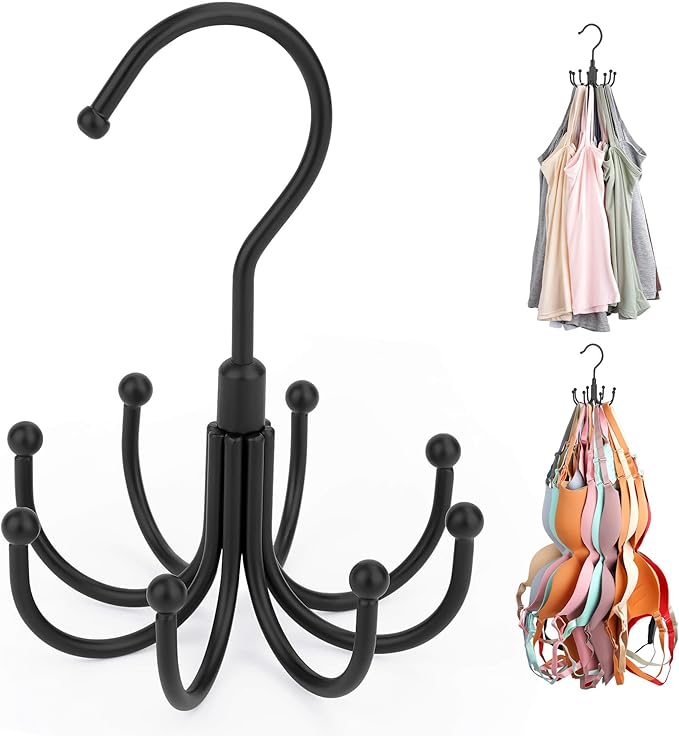 ZEDODIER Tank Top Hanger, 2 Pack Rotatable Bra Organzier