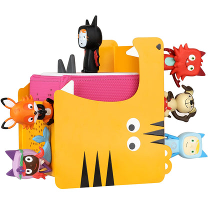 Tiger Shelf for Tonies Box Organizer Storage Shelf, Magnetic Floating Shelves for Toniebox 1/2 Player & Tonies Figures, Display Collection 30~40 Figures, Characters, Designed for Kids' Gifts