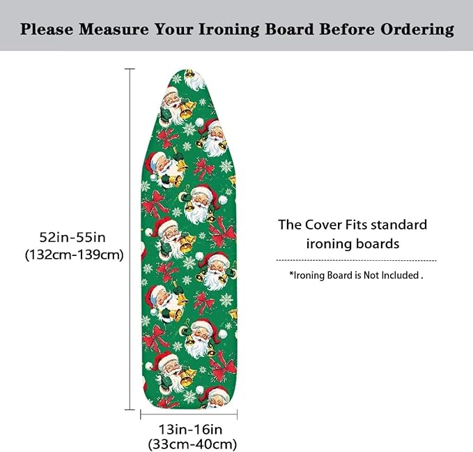 Santa Claus Ironing Board Cover and Pad Elastic Edge