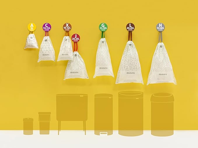 Brabantia PerfectFit Trash Bags High Quality Thick Plastic Trash Can Liners