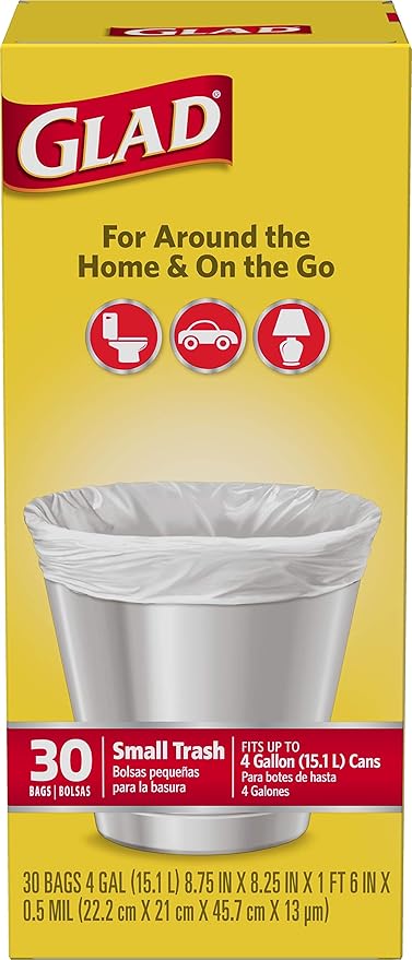 Glad Trash Bags, Small Garbage Bags