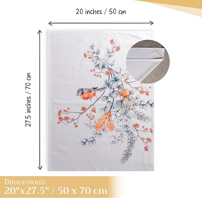Maison d' Hermine Kitchen Towels Set of 3 100% Cotton 20" x 27.5" Reusable