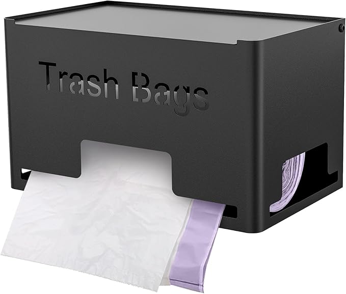 Extra Large Trash Bag Holder Dispenser, Metal Garbage Bag Dispenser Roll Holder