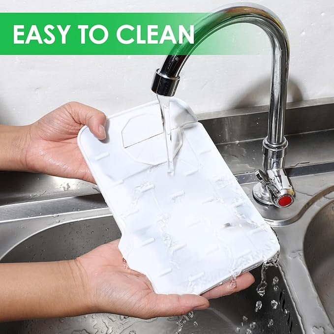 Sink Faucet Splash Guard Mat Silicone Soap Dish Pad Faucet Handle Drip Catch