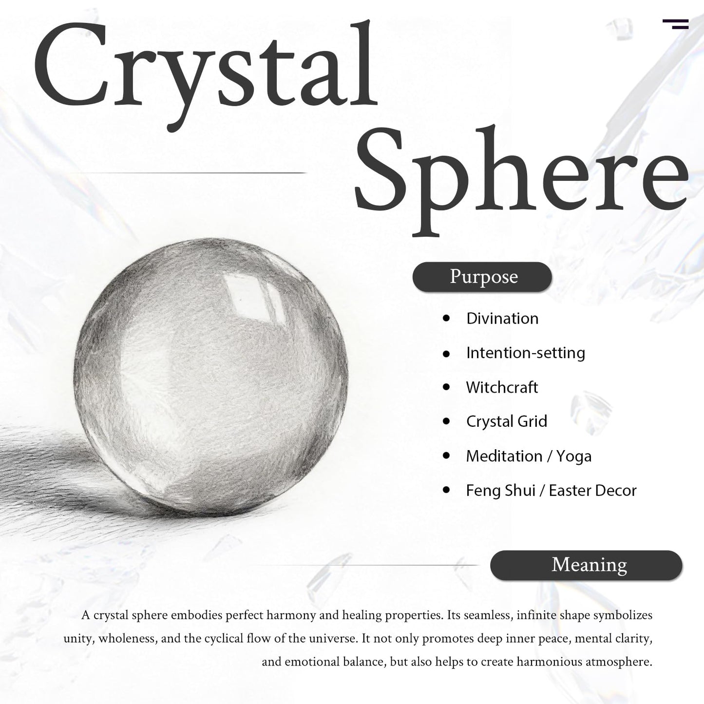 TUMBEELLUWA 1.57" Natural Round Rock Crystal Crystal Ball Sculpture with Stone Stand, Decorative Stone Sphere Figurine for Fengshui, Home Decor and Divination