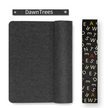 Large Felt Desk Mat,47.2"x 23.6",Non-Slip Desk Pad for Office and Home,120x60cm Full Table Mouse Pad,Keyboard Mats for Desk,Desktop Protection(Dark Gray)