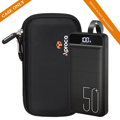 Aproca Case Compatible with Morfec Power Bank Fast Charging 50000mAh 22.5W Portable Charger, Portable Hard Storage Bag for Accessories (Case Only)
