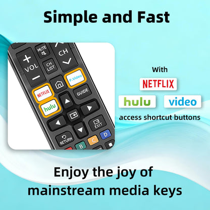Pack of 3 Replacement for Samsung TV Remote, Universal for LED, LCD, HDTV, 3D, Series TV