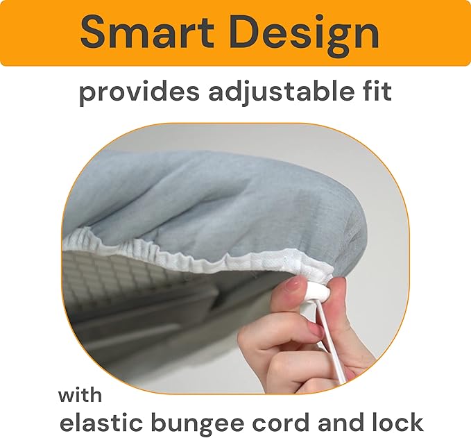 SAVUK Ironing Board Cover and Pad Standard Size Silicone Coated 4 Layers