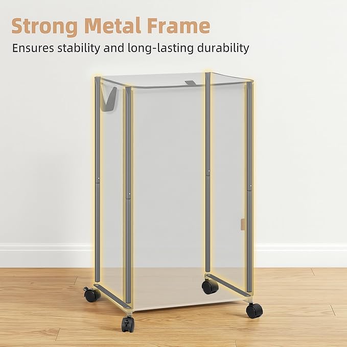 STORAGE MANIAC Rolling Laundry Hamper