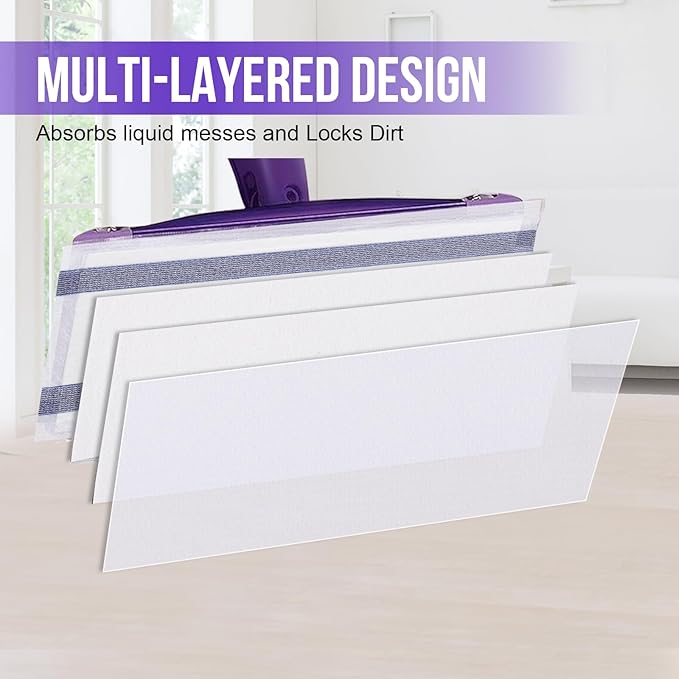 Mopping Pad Refill for Wet Jet Mop, Disposable Multi Surface Wetjet Hardwood