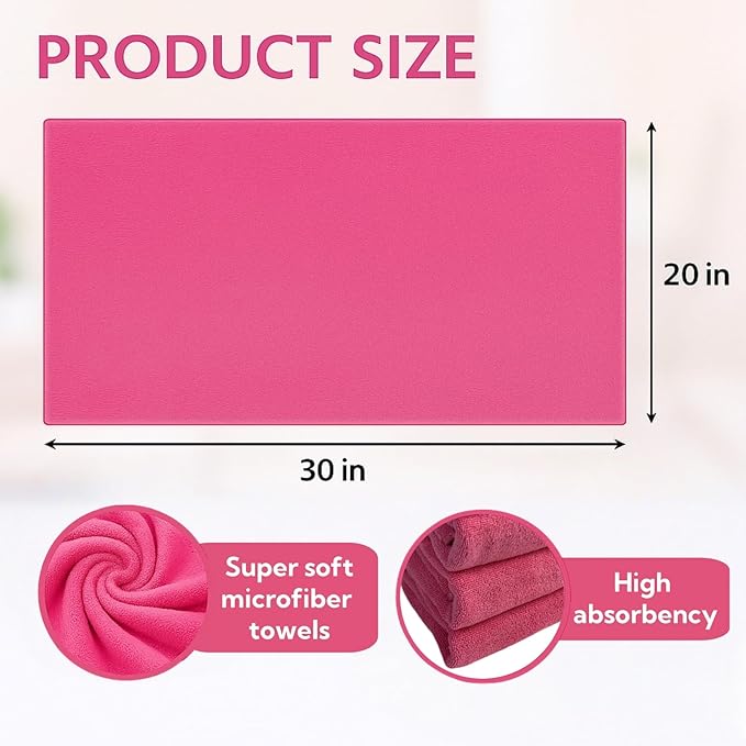 4/8 Pcs Extra Large Microfiber Cleaning Cloths – 30x20 in Mop Towels
