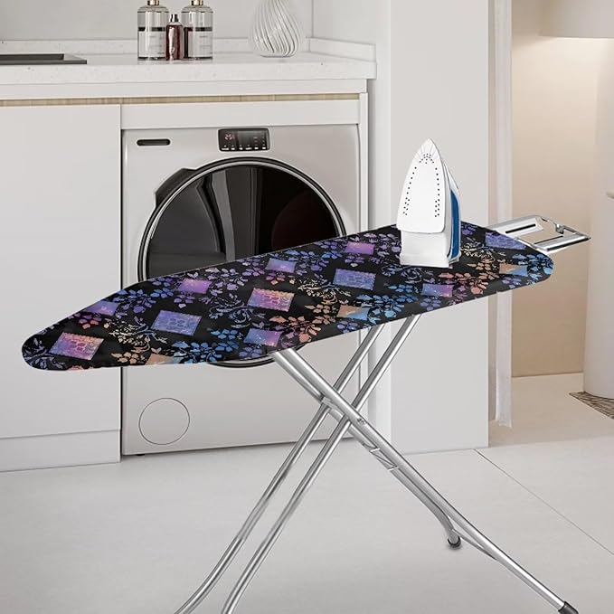 Ikat Rhombus Ironing Board Cover 54x15 inches, Gradient Leaf Geometric Graphic