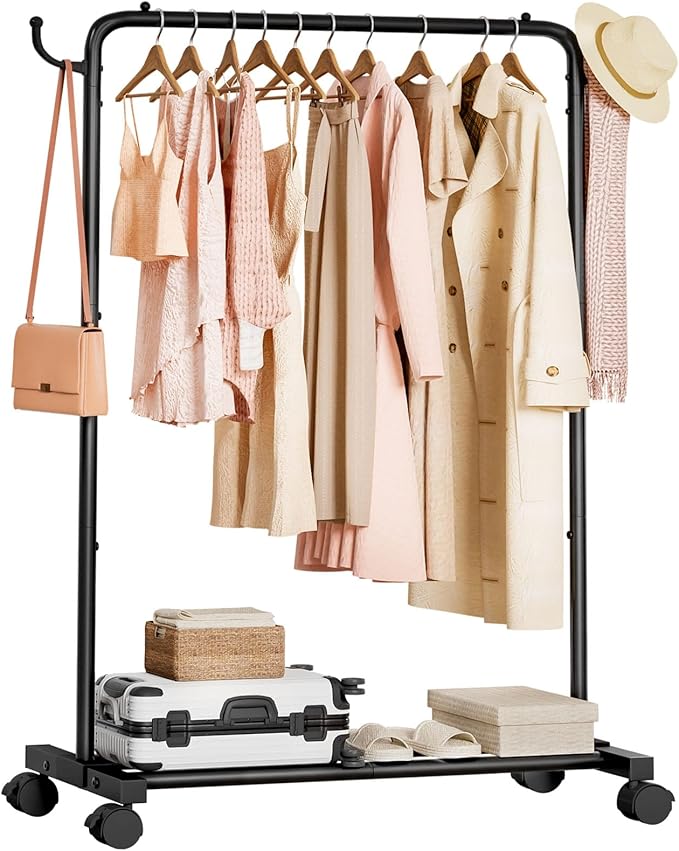 Homde Rolling Clothes Rack