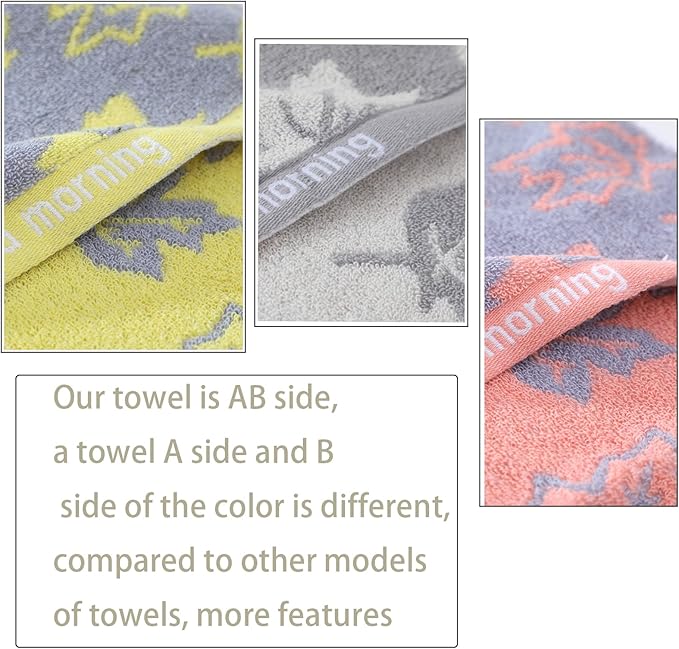3 Pack Decorative Maple Leaf Hand Towels