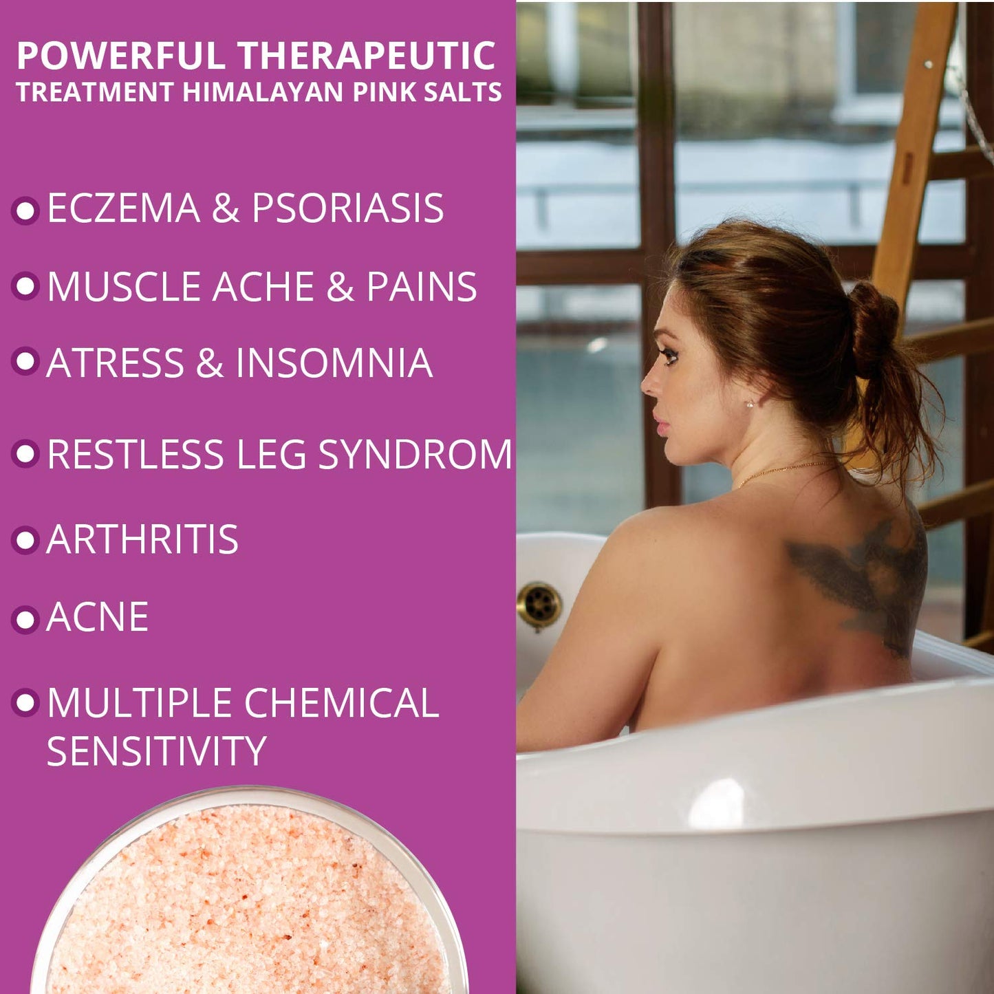 Natural Solution Himalayan Bath Salt Bag,Soften & Moisturize Your Skin,Bath for Therapy - 1 lbs