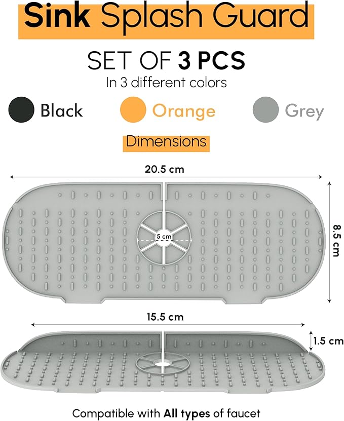 Silicone Splash Guard, Sink Protectors