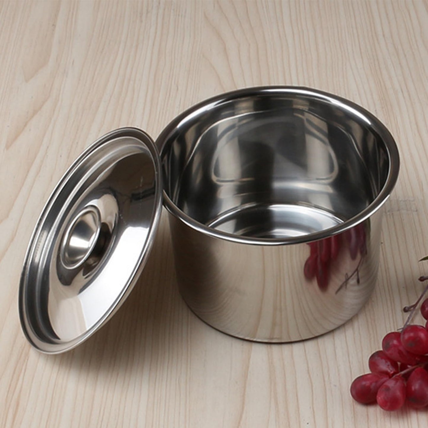 Generic Stainless Steel Sugar Bowls with Lid, Small Condiment Containers for Serving Sugar, Pepper, Salt, Spice, for Home and Kitchen (6.3x6.49x3.46inch), Sliver, Generic20240320