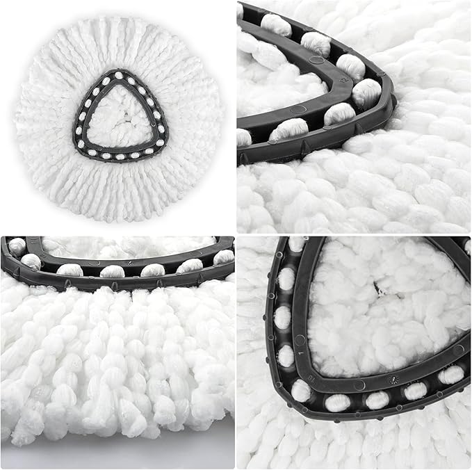 Spin Mop Head Replacement for O Ceda Mop Replace Head Triangle Mop Refills