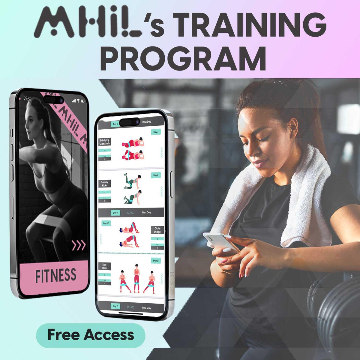 Fabric Resistance Bands for Working Out – 4 Durable Exercise Bands for Women & Men, Non-Slip & Non-Pinching Workout Bands – Multiple Resistance Levels Booty Bands for Legs Butt Glutes Hips Abs & More
