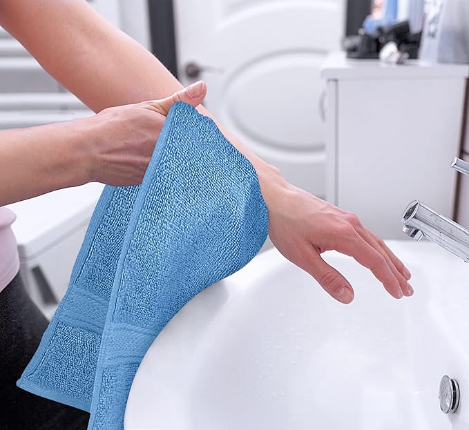 Utopia Towels 6 Pack Premium Hand Towels Set, 16 by 28 inches, 100% Ring Spun