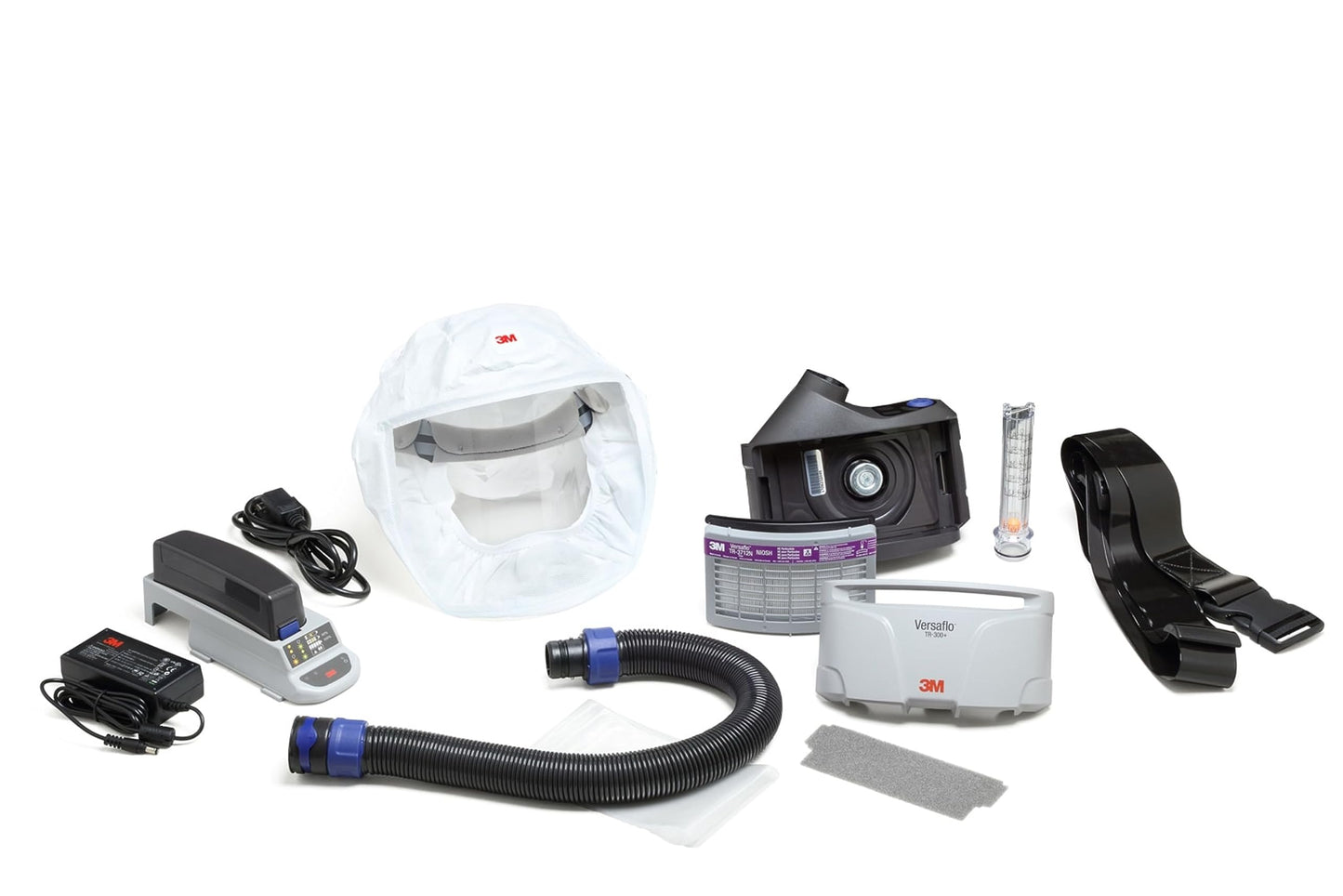 3M PAPR Respirator, Versaflo Powered Air Purifying Respirator Kit, TR-300N+ HKS, Healthcare, S/M Headcover, Lightweight, Low-Profile, Easy to Use, All-in-One Respiratory Protection for Particulates