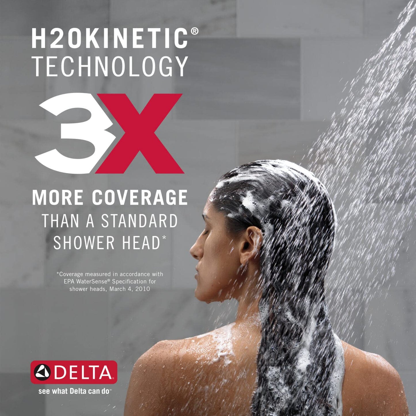 Delta Faucet Saylor 17 Series Gold Shower Valve Trim Kit with H2Okinetic Shower Head, Delta Shower System, Shower Faucet Set, Shower Head and Handle, Champagne Bronze T17235-CZ (Valve Not Included)